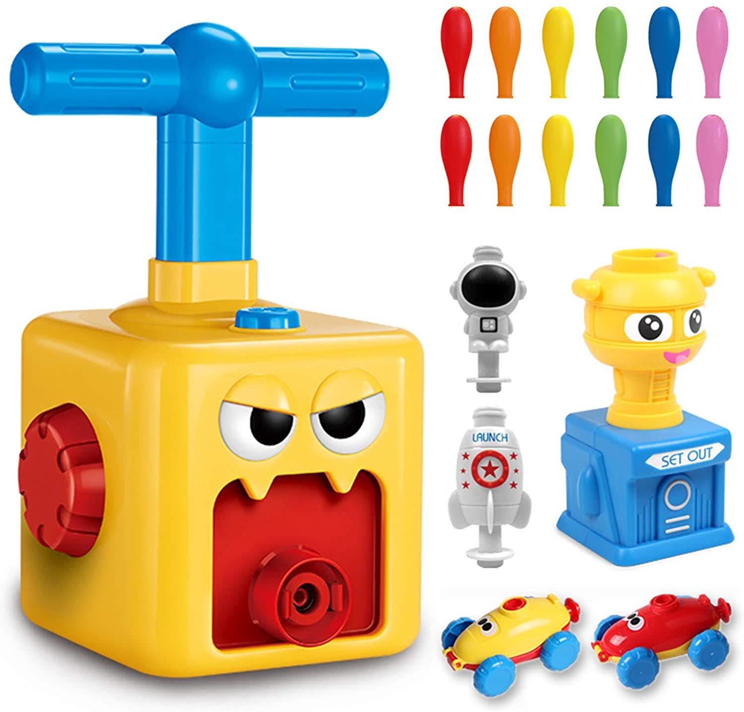 Balloon Launcher, Powered Car Toy Set, Manual Balloon Pump for Kids, Eutreec Balloon Powered Car Launcher Balloon Launcher, Powered Car Toy Set, Manual Balloon Pump for Kids, Eutreec Balloon Powered Car Launcher